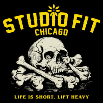 STUDIO FIT CHICAGO - LIFE IS SHORT - WOMEN'S FITTED T-SHIRT - DFT7KS Design