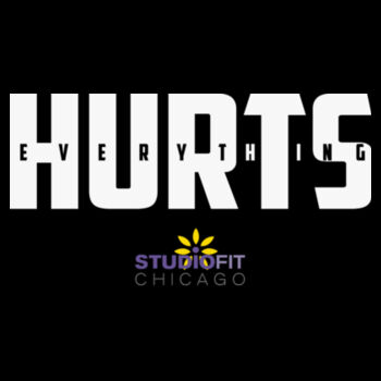 STUDIO FIT CHICAGO - EVERYTHING HURTS - UNISEX/OVERSIZED TANK TOP - TP2DXM Design