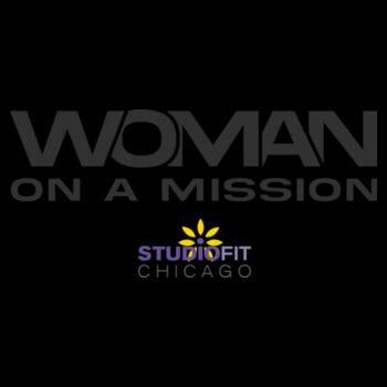 STUDIO FIT CHICAGO - WOMAN ON A MISSION - WOMEN'S CROPPED T-SHIRT - $SVW7NG$ Design
