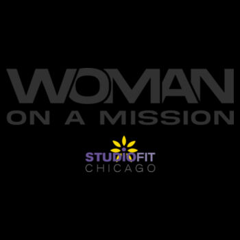 STUDIO FIT CHICAGO - WOMAN ON A MISSION - UNISEX/OVERSIZED TANK TOP - DWMUVJ Design