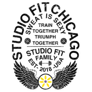 STUDIO FIT CHICAGO - FAMILY GIVES YOU WINGS - UNISEX/OVERSIZED T-SHIRT - DXTZU1 Design