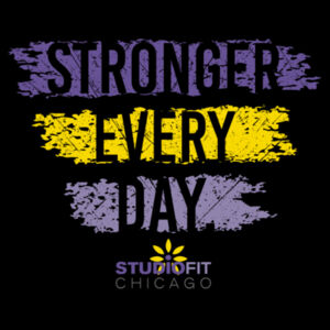 STUDIO FIT CHICAGO - STRONGER - WOMEN'S CROPPED HOODIE - $DGC72H$ Design
