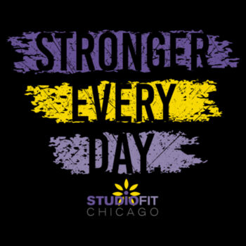 STUDIO FIT CHICAGO - STRONGER - WOMEN'S CROPPED HOODIE - $DGC72H$ Design