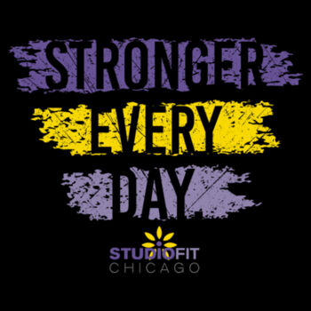 STUDIO FIT CHICAGO - STRONGER - WOMEN'S FITTED T-SHIRT - $DGC72H$ Design