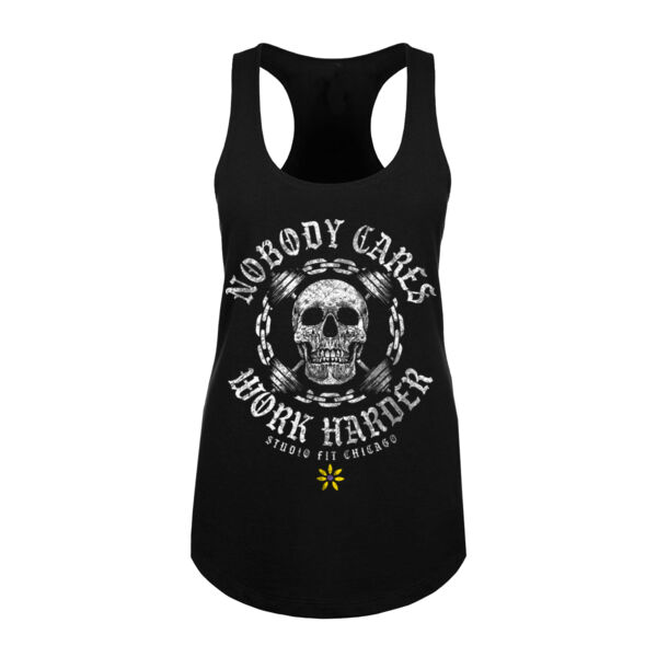 WORK HARDER - WOMEN'S FITTED TANK - $VCE2WB$ Thumbnail