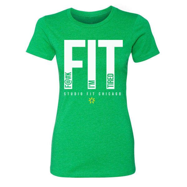 F#@K I'M TIRED - WOMEN'S FITTED T-SHIRT - $RP47FT$ Thumbnail