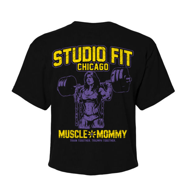 MUSCLE MOMMY - WOMEN'S CROP T-SHIRT - $Q3HD67$ Thumbnail