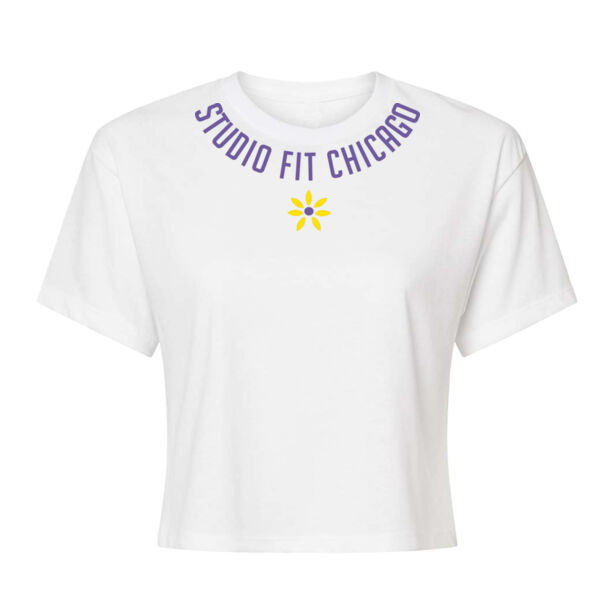 COLLAR PRINT - WOMEN'S CROPPED T-SHIRT - $RTAF93$ Thumbnail