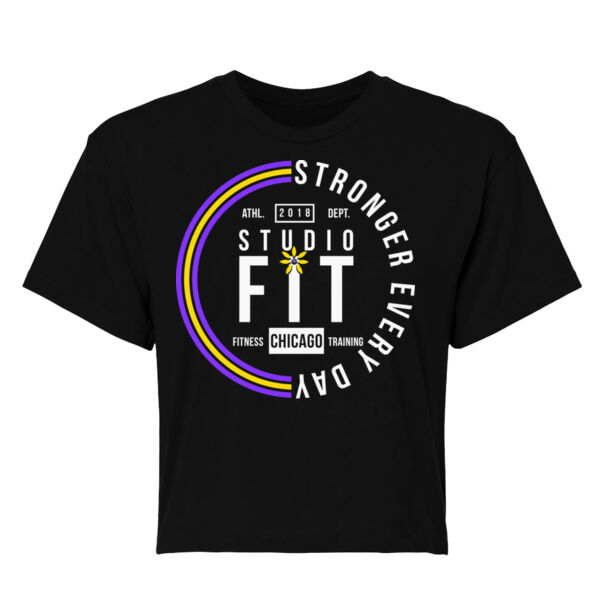 HALF MOON - WOMEN'S CROP T-SHIRT - $ADR9MZ$ Thumbnail