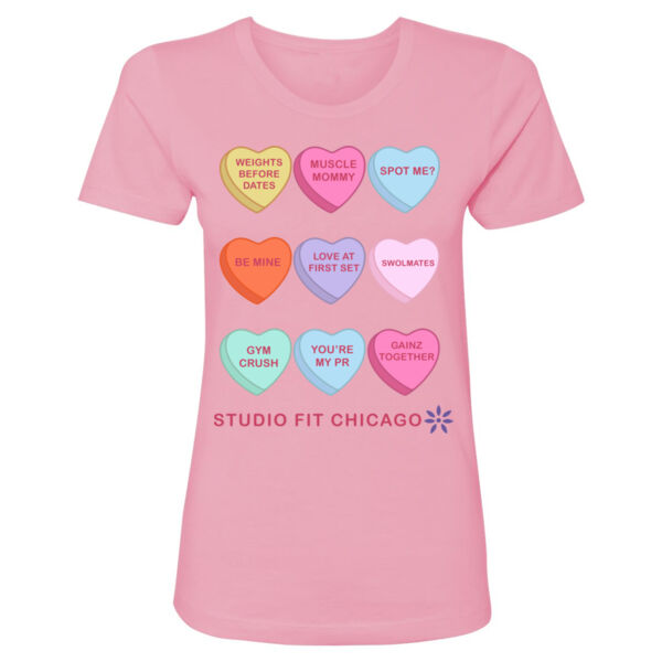 CANDY HEARTS - WOMEN'S FITTED T-SHIRT - $6EXBF2$ Thumbnail