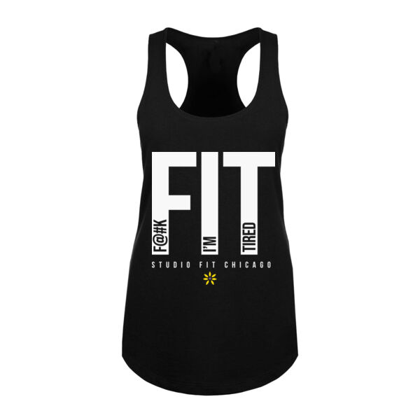 F@#K I'M TIRED - WOMEN'S FITTED TANK - $F41X5V$ Thumbnail