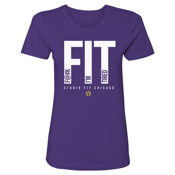 F@#K I'M TIRED - WOMEN'S FITTED T-SHIRT - $F41X5V$ Thumbnail