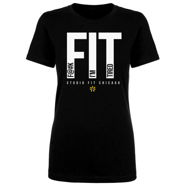 F@#K I'M TIRED - WOMEN'S FITTED T-SHIRT - $F41X5V$ Thumbnail