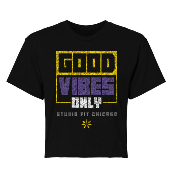 GOOD VIBES ONLY - WOMEN'S CROP T-SHIRT Thumbnail